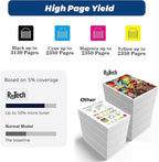 067 Toner Cartridge,for Canon 067 067H Black Cyan Yellow Magenta Replacement for imageCLASS MF654Cdw MF656Cdw MF653Cdw LBP633Cdw LBP632Cdw MF652Cw MF652Cdw Printer,4 Pack with Chip