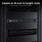 TESmart 8×1 HDMI Switch 8 in 1 Out 4K @ 60Hz HDCP with 19-inch Rack-Ears | RS-232 / LAN Control | IR Remote Control and Auto Switch | Auto Scan Time Interval - Black