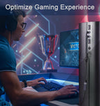 Braided Headphone Splitter for Computer, 3.5mm Female to 2 Dual 3.5mm Male Earphones Port, Mic Y Audio Splitter Cable Compatible with Headset Microphone Gaming Computer Speaker Laptop(35cm / 14in)