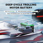 12V 200Ah LiFePO4 Lithium Battery Built-in 200A BMS, Max.2560Wh Energy, 10 Years Lifetime 15000+ Cycles, Perfect for RV Solar Energy Storage Marine Trolling Motor -2 Packs