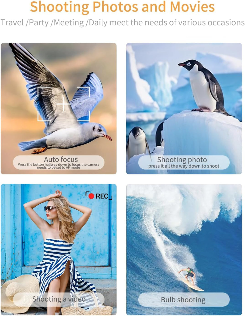 for Sony Camera Wireless Remote Control - Aodelan Rechargeable Shutter Release with OLED Screen for ZV-E10, FX3, a6100, a6400, a6600, a7 III, a7R III, DSC-RX100 VII, ZV-1; Replace Sony RMT-P1BT(White)