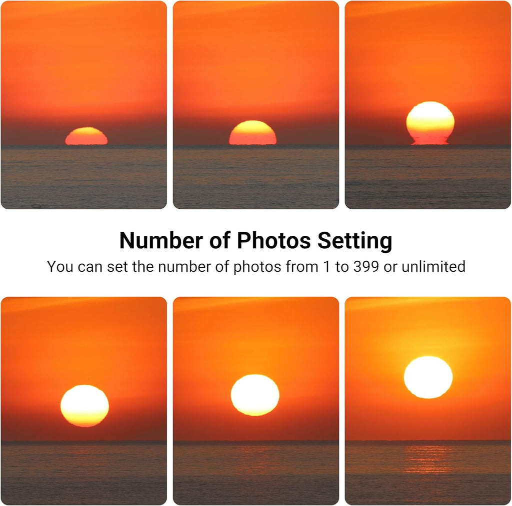 JJC Intervalometer Timer Remote Shutter Release Time Lapse for Nikon D750 D780 Z7 Z7II Z6 Z6II Z6III Z5 P1100 D7200 D7500 D7100 D7000 D5600 D5500 D5300 D5200 D5100 D3300 D3200 D610 D600 & More Camera