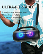 Tronsmart Bang SE Portable Bluetooth Speaker, Colorful LED and 40W Wireless Stereo to Infuse Your Party, Ultra Lightweight Portable Design and IPX6 Waterproof, Suitable for Party/Outdoor/Travel