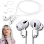 Ultra Strong Magnetic Airpod Pro Strap Anti-Lost Cord Sports Lanyard Compatible with Airpods 3rd 2nd Generation Pro 3 2 1 (3 White)