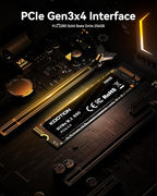 KOOTION 256GB NVMe M.2 PCIe 2280 SSD | Gen3x4 Internal Solid State Drive Hard Drive Up to 3000MB/s | Compatible with Laptop & PC Desktop