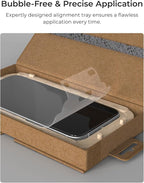 iOttie Terra iPhone 16 Plus Tempered Glass Screen Protector Military Grade 9H Hardness Shatterproof Scratch Resistant, Edge to Edge Protection Easy Bubble Free Install, 2 Pack