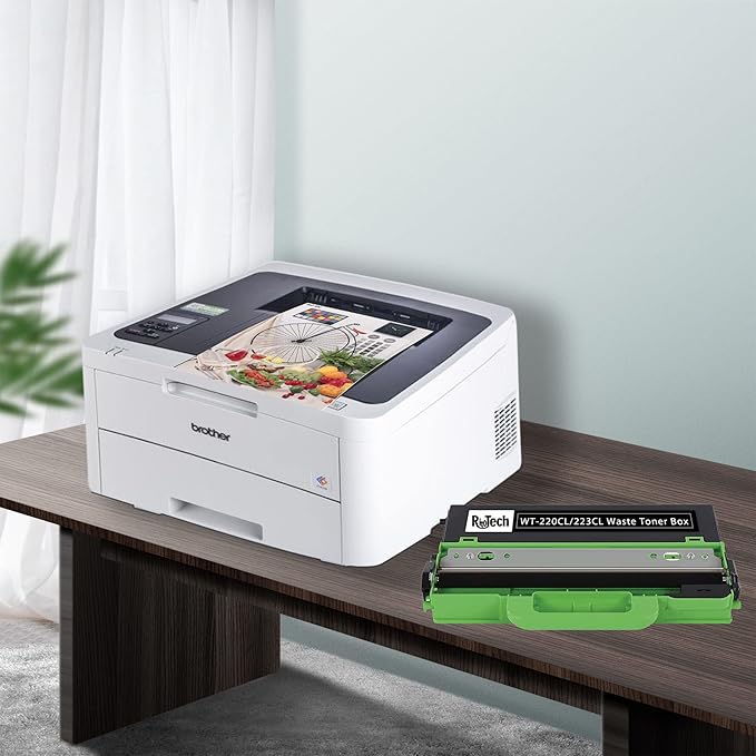 1 Pack Compatible for Brother WT-220CL Waste Toner Box WT-223CL Waste Toner Box Works with MCF-9340CDW HL-3140CW 3170CDW L3210CW L3230CDW L3270CDW 9130CW L3290CDW MFC-L3710CW L3770CDW (Black)