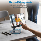 Nillkin Magnetic iPad Stand for Desk, MagSafe Wireless iPhone Charger Stand, 360° Rotating Base, Adjustable Aluminum Tablet Holder for Work, Office, Home, Kitchen Use