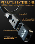 Magnetic Tripod Phone Mount,Travel Phone Grip for iPhone,Foldable Desk Stand Magnet Phone Holder, Phone Mount for Content Creator with 1/4" Hole&Cold Shoe for iPhone 16/15/14/13/12/Tripod