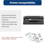 070 Toner Cartridges,for Canon 070 CRG070 070H for Canon imageCLASS MF465dw, MF462dw, LBP247dw, LBP246dw Printer,2 Black (with Chip)