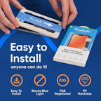 Ocushield Anti Blue Light Tempered Glass Screen Protector for iPhone 16 Pro (6.3") - Protect Your Eyes, Reduce Migraines & Improve Sleep