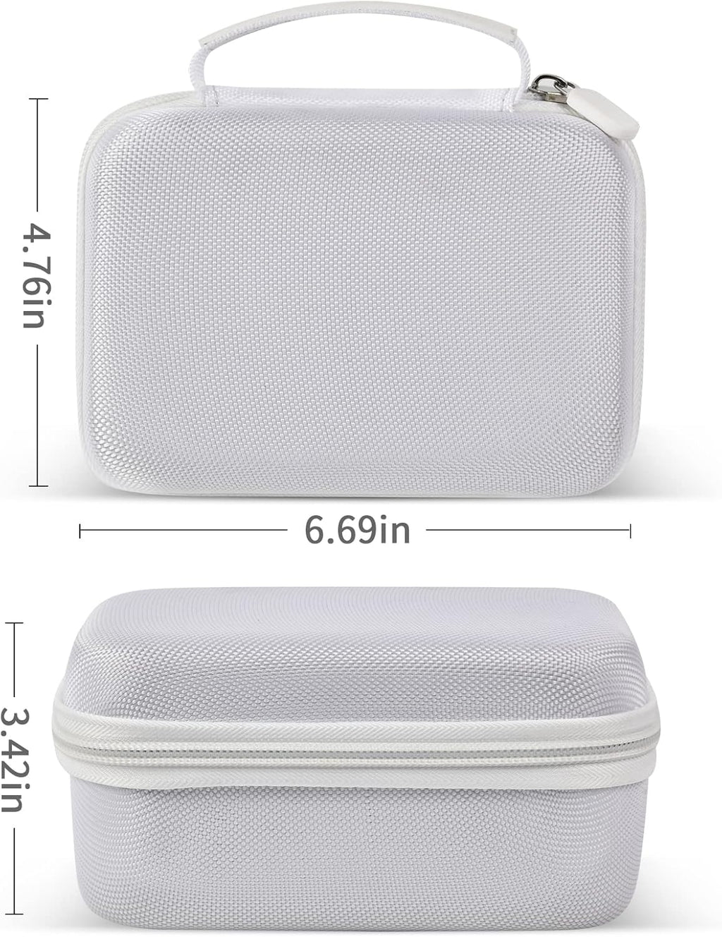 Case Compatible with Phomemo M110 Label Maker - Portable Mini Bluetooth Thermal Label Maker Carrying Storage Bag for Printer Labels, USB Cable and Accessories (Box Only) - White