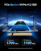 ORICO 256GB M.2 NVMe SSD, PCIe Gen3x4 M2 2280 SSD, Up to 1700MB/s Read & 1100MB/s Write, 3D NAND Flash Internal Solid State Drive with SLC Cache, Compatible with Laptops PC Desktops-e3500