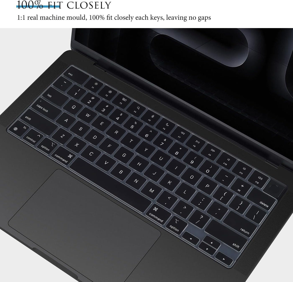 Keyboard Cover for 2024 2023 2022 2021 MacBook Pro 14 inch M4 M3 M2 M1 Pro/Max Chip A3112 A3401 A3185 A2918 A2992 A2779 A2442, MacBook Pro 16 inch A3403 A3186 A2991 A2780 A2485 Keyboard Skin