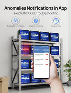 DC HOUSE 12V 165Ah 4Pack LiFePO4 Deep Cycle Battery(48V165Ah), Safer Metal Shell, Bluetooth & Low Temp Protection, Rechargeable Battery for RV, Marine, Solar, Home Energy Storage