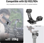 NEEWER Mount Adapter for RS3 Pro & RS4 Pro, Arca Type Quick Release Plate with NATO Rail Compatible with SmallRig Shoulder Rig V Mount Battery DJI RS 3 PRO RS 4 PRO Gimbal Stabilizer, GA030P