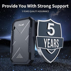 2TB Portable SSD, Up to 2050MB/s, USB 3.2 Gen2 USB-C, IP68 Water & Dust Resistant, Shockproof, External Solid State Drive for Smart TV, Cameras, iPhone 16/15, Windows, Mac and Other Devices (FP90)