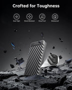 2TB Portable SSD – USB 3.2 Gen 2x2 External Solid State Drive, Up to 2000MB/s, Dual USB-C & USB-A, Compatible with Smartphones, Laptops, Tablets, Smart TVs, Cameras, Game Consoles