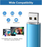 TOPESEL 50 Pack 4GB USB 2.0 Flash Drive High Speed 4G Thumb Drive Memory Stick Jump Drive 4G USB Drive Zip Drive for PC laptops, Tablets, TVs, car Audio (Blue)