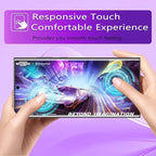 [2+2 Pack] Lesakit Anti-Blue Light Privacy Screen Protector for Samsung Galaxy S22 Ultra 6.8 inch with 2 Pack Camera Lens Protector, [Support Fingerprint ID] Anti Spy TPU Flexible Screen Protector-