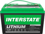 Interstate Batteries 24V 60Ah Group Size 31M Lithium Marine/RV Deep Cycle LiFePO4 Battery, Maintenance Free, Lightweight, Ideal For Boats, Trolling Motors, RV Camping, Off-Grid, Yachts (Li31M24V60)