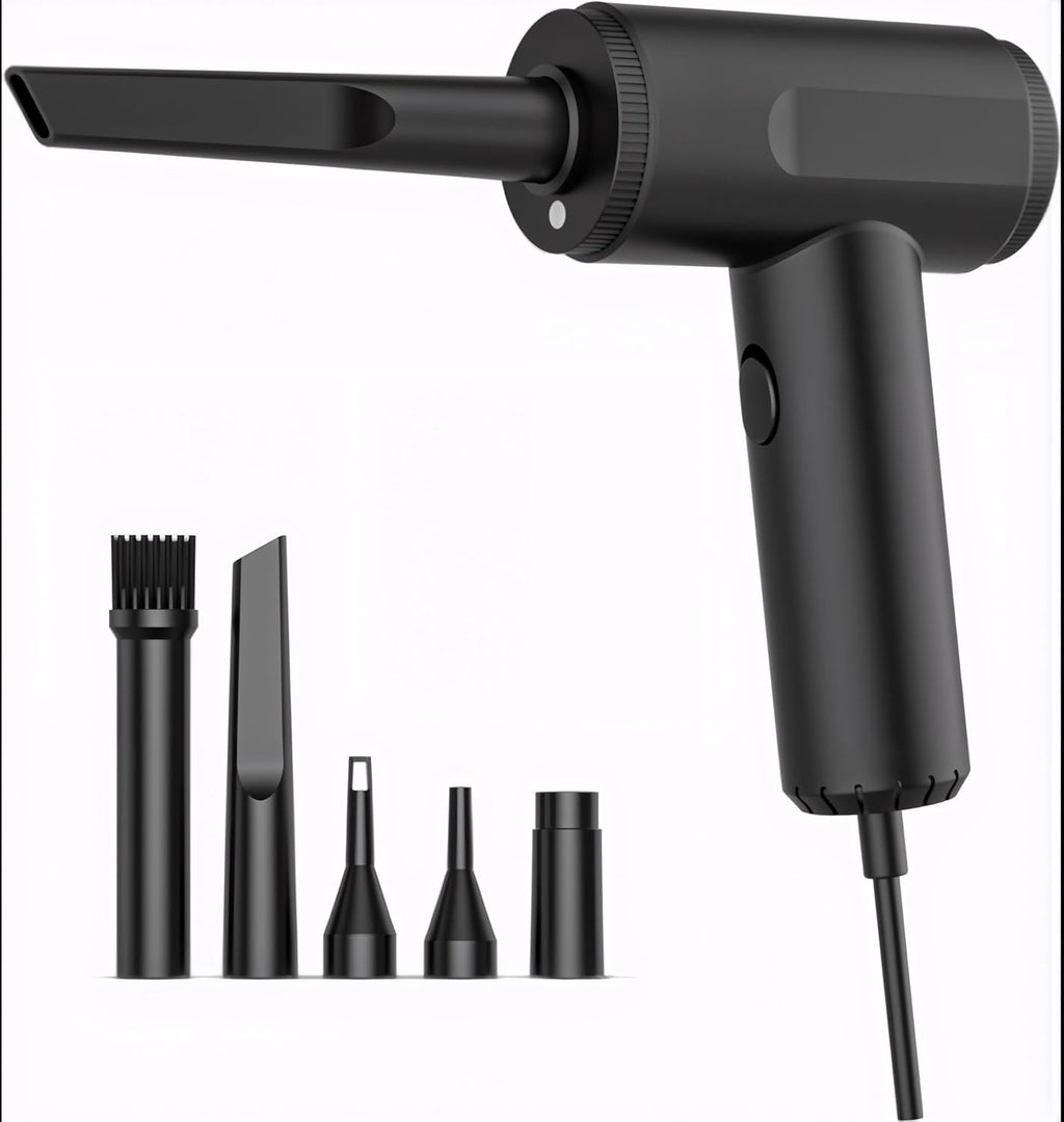 Air Duster - Electric Air Blower - 5.74 oz High Power Cleaning for Computer - PC - stepless Speed Control Compressed Air