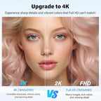 Innoview 23.8” 4K Large Portable Monitor, UHD (3840*2160) 100%sRGB IPS Speakers USB-C HDMI Work Home Second Monitor W/180°Adjustable Stand for Laptop, Desktop, Macbook, Phones, Tablet, PS5/4, Switch