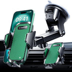 VANMASS 2025 【True Military-Grade】 Phone Holders for Your Car 【65 LBS Strongest Suction & Clip】 Ultimate Cell Phone Mount Dashboard Window Vent for iPhone 16 Pro Max 15 14 13 Samsung Android