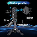 MQOUNY for Magsafe Tripod Stand for iPhone,Portable Pocket Size Selfie Stick with Rechargeable Remote and Metal Ring,Extendable Detachable Cell Phone Tripod Compatible with iPhone/Android