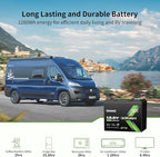 12V 100Ah LiFePO4 Battery, BCI Group 24, Built-in 100A BMS, 1280Wh Rechargeable Deep Cycle Lithium Battery, 15000+ Cycles, Low Temp Protection, for RV, Marine, Solar, Trolling Motor, Home, Off-Grid