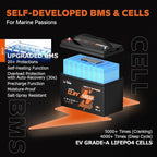 Litime 12V 140Ah Bluetooth Dual Purpose 1000 CCA Marine Battery