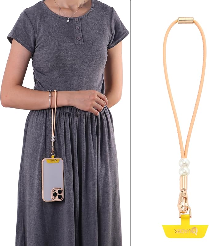 Vachetta Leather wristlet strap Phone Charm [Hands-Free Phone Wrist Strap]