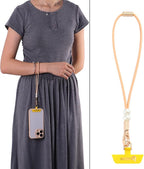 Vachetta Leather wristlet strap Phone Charm [Hands-Free Phone Wrist Strap]