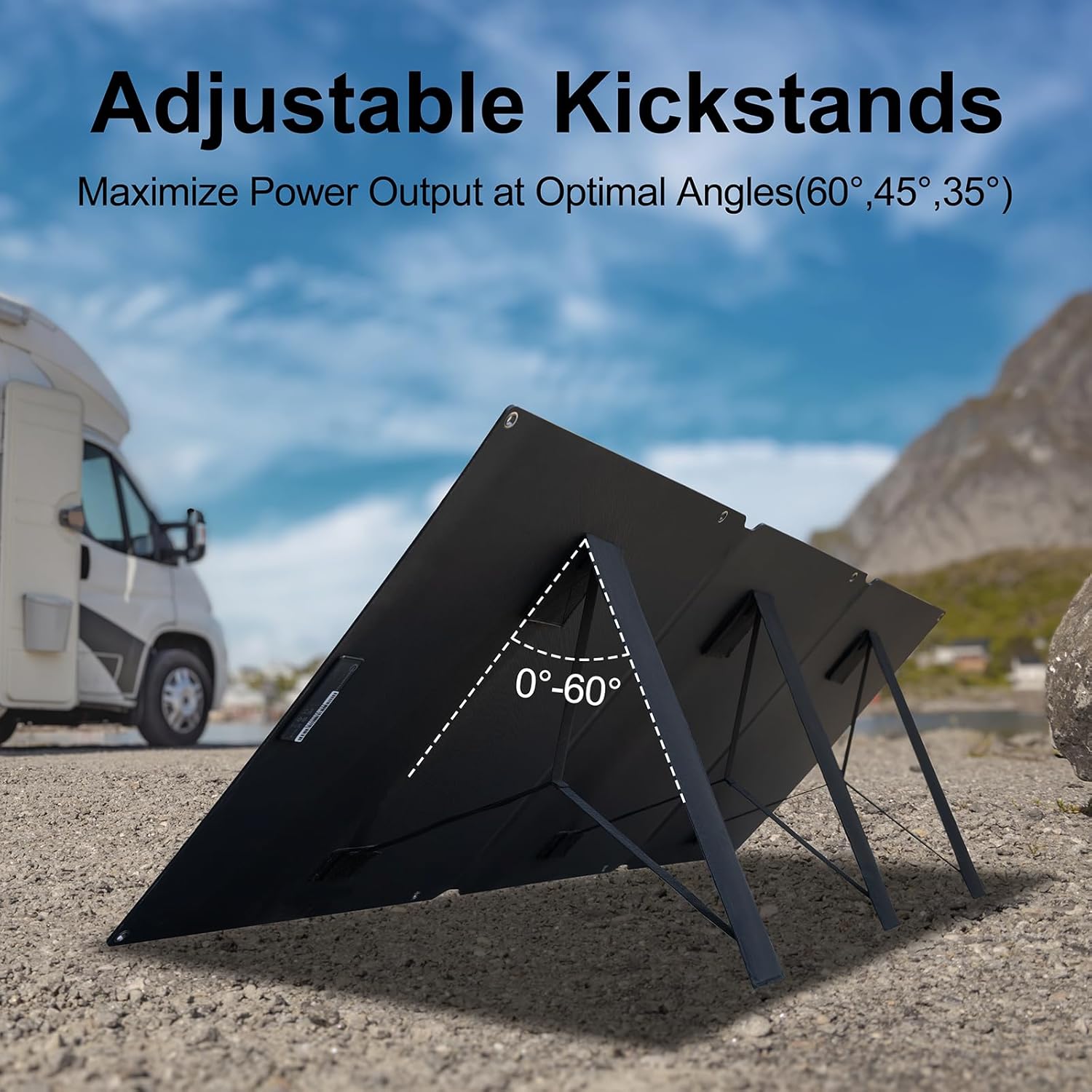 200W Portable Solar Panel for Power Station, 24% High Efficiency ETFE Foldable Solar Panel Charger, IP68 Waterproof, Compatible with Solar Generator for Camping RV Outdoor