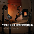 Harlowe Micro Portable Led Light for Camera 8W Bi-Color 2700K-6500K CRI/TLCI 96+ Small Camera Lighting Kit Mini Cube Fill Light for Photography and Video Recording Micro Standard Kit