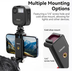 ULANZI CM027 Phone Head Strap Mount Support Vertical Shots for iPhone, GoPro Hero 12 11 10 9 8 7 6 5 4 Session 3+ 3 2 1 Max, DJI Osmo Action, Insta360, Action Cameras Head Mounted Phone Holder