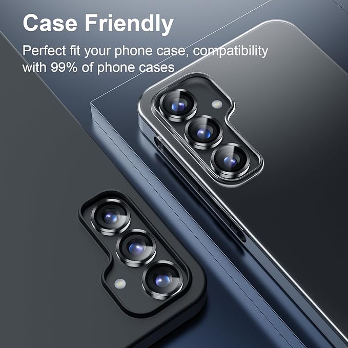 Korecase for Galaxy S25 Ultra Camera Lens Protector, 9H Tempered Metal Glass Anti Scrach Rear Camera Screen Protector, Shockproof Metal Ring Lens Protection for Samsung Galaxy S25 Ultra,Colorful