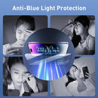 [Auto Alignment Kit] for iPhone 14 Pro Max Screen Protector Blue Light [6.7 inch] Full Coverage Dynamic Island Compatible, Anti Glare Anti Blue Light Tempered Glass Film, Case Friendly,2 Pack