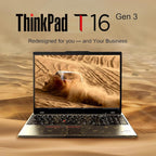 Lenovo ThinkPad T16 Gen 3 Business Laptop 16” FHD+ Display, Intel Ultra 5-125U (Beats i7-1355U), 16GB DDR5 RAM, 512GB SSD, 5MB Webcam, WiFi 6E + BT, RJ-45, HDMI, Win 11 Pro, 3 Yr Wty, Copilot, Black