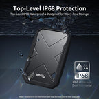 1TB Portable SSD, Up to 2050MB/s, USB 3.2 Gen2 USB-C, IP68 Water & Dust Resistant, Shockproof, External Solid State Drive for Smart TV, Cameras, iPhone 16/15, Windows, Mac and Other Devices (FP90)