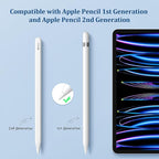 Upgraded Replacement Tips for Apple Pencil Pro/2nd Gen/1st Gen/USB-C,No Wear Out Pencil Nibs Precise Control - Replacement Nibs for Apple iPad Pencil - 8 Pack White