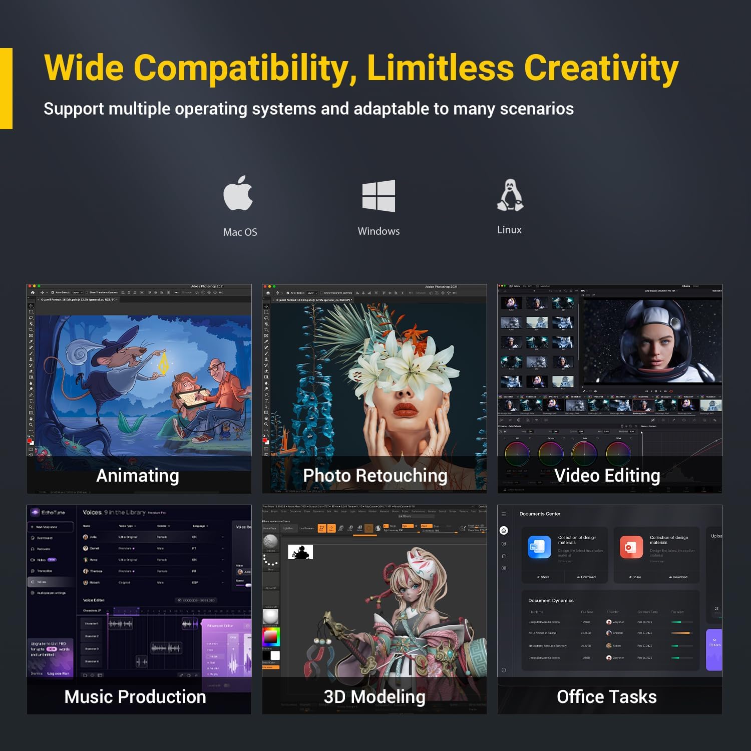 XENCELABS Quick Keys for PC, MacBook, Desktop, Drawing Tablet, Pen Display, OLED Display, 44 Customizable Shortcuts Keydail for Digital Drawing, Video Editing, Photo Retouching, Windows/macOS