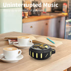 EBODA Waterproof Bluetooth Speaker, Shower Wireless Speaker, IP67 Waterproof, LED Light, Floating, Portable Speakers for Travel, Pool, Beach, Kayak, Gifts for Men-Black Golden Special Edition