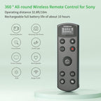 for Sony Camera Rechargeable Remote Control Wireless Shutter Release Compatible with A7C,A7III,ZV-1,ZV-E10,ZV-1 II,A6100,A6400,A6700,A7IV,RX100 VII,A9,A9 II,DSC-RX0 II,DSC-RX100 VII,Replace RMT-P1BT