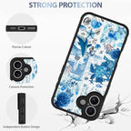 AIGOMARA Case for iPhone 16 Plus [Compatible with MagSafe] Blue Turtle Shell Ocean Collage Pattern Design for Women Girls Men Soft TPU Bumper Hack PC Back Shockproof Protective Slim Magnetic Cover
