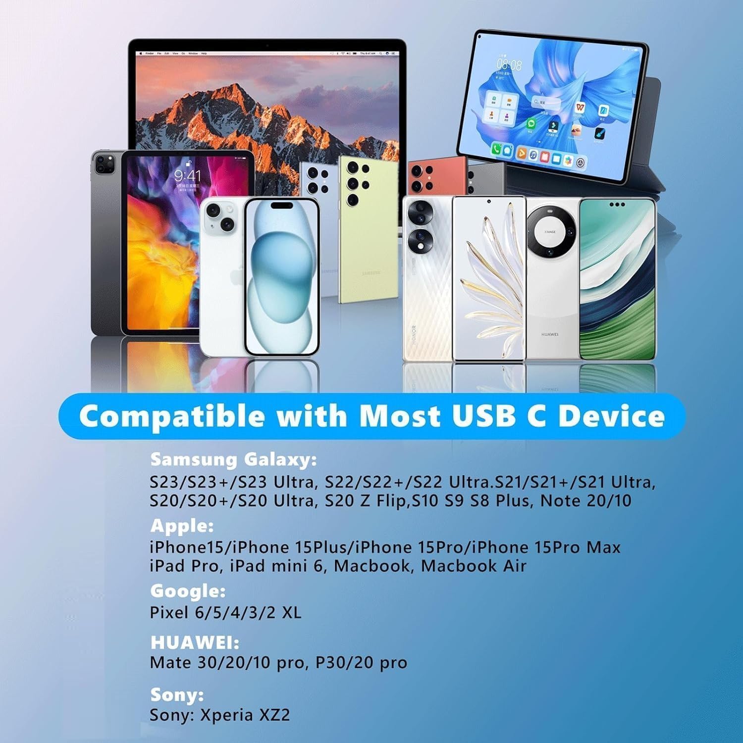 Dual USB C Headphone and Charger Adapter for iPhone 16,Dual USB C AUX + Charger Dongle Splitter Adapter Compatible with iPhone 16/16 Pro/16 Pro Max/15/15Pro/15Pro Max Support Call+Charging( 2Pack)