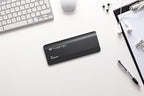 Timetec 2TB Portable External SSD USB3.2 Gen2 Type C Up to 550MB/s Ultra-Light Aluminum Mini External Solid State Drive with USB C to A Cable/USB A to C Adapter for Desktops/Laptop/Mac/Mobile - Black