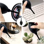 Silicone Soft Tip Manual Air Blower,Dust Cleaner for DSLR,Camera Lens,Camera Sensor,LCD,Keyboard,Watch,Coffee Machine,Cleaning Air Blower (Long Nozzle)
