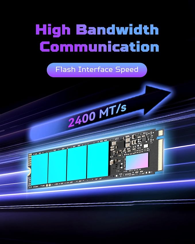 Predator GM7 4TB SSD: M.2 2280 PCIe Gen 4 x4 NVMe 2.0, Read Speed Up to 7400 MB/s, Internal PC Solid State Drive for Laptop, Desktop and PS5 - BL.9BWWR.120