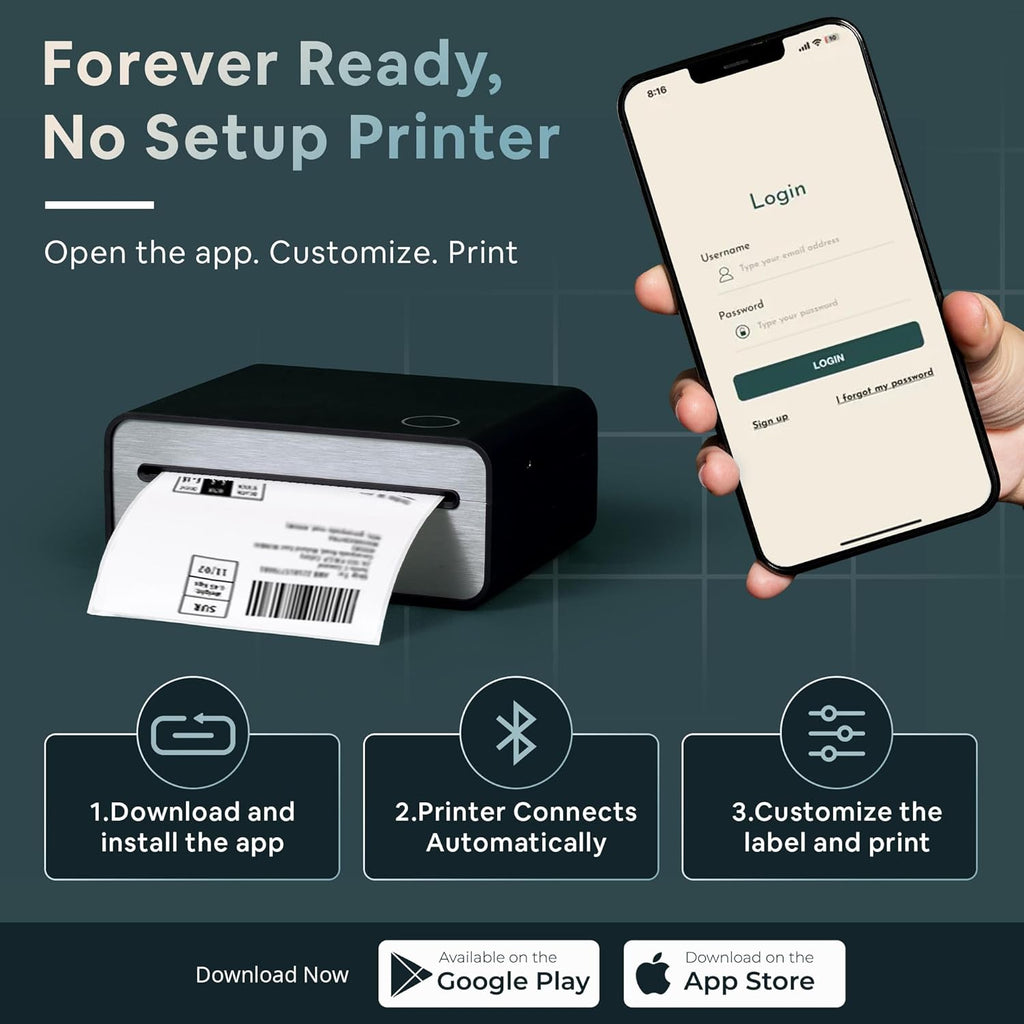 Wireless Return Label Printer – Compact, Battery-Powered & Easy-to-Use Package Returns from Home